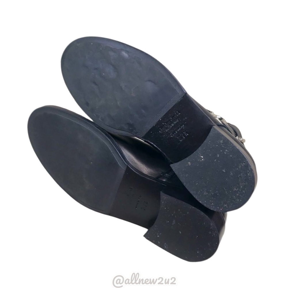 Charles David Black Ankle Boots with Silver Accents - Picture 12 of 14